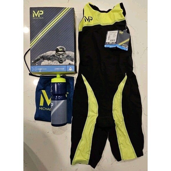Xpresso Other - MICHAEL PHELPS Xpresso Competition swimsuit Womens Blk/Ylw size 32 NIB $ 324